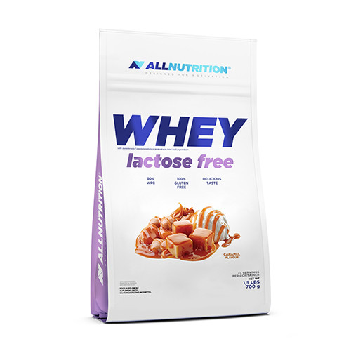 WHEY Lactose Free, суроватъчни протеини без лактоза - вкус на карамел, 700 г