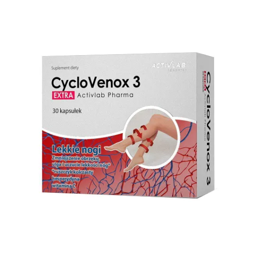 CycloVenox 3 - за уморени крака, 30 капсули