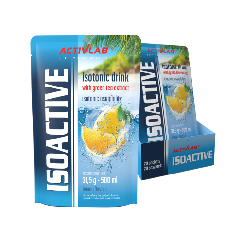 Isoactive изотонична напитка - лимон, 20 x 31,5 г