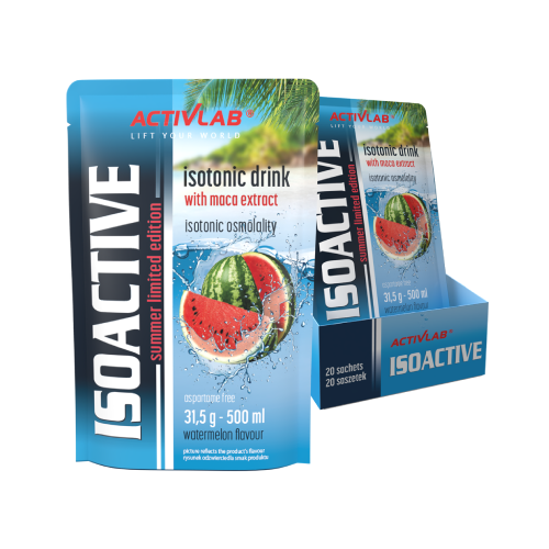 Isoactive изотонична напитка - диня, 20 x 31,5 г