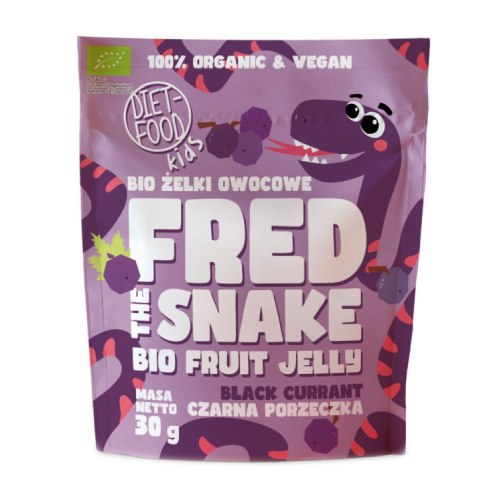 BIO Плодови гумени бонбони – касис, 30 г