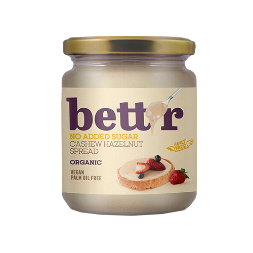 БИО крем за мазане от кашу и лешници с еритритол, 250 г