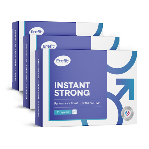3x INSTANT STRONG – Performance Boost, комплекс за мъже, общо 45 капсули