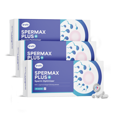 3x SpermaX Plus – подкрепа на спермата, общо 180 капсули