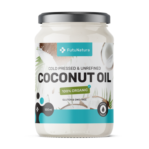 БИО Кокосово масло – студено пресовано, нерафинирано, 500 мл