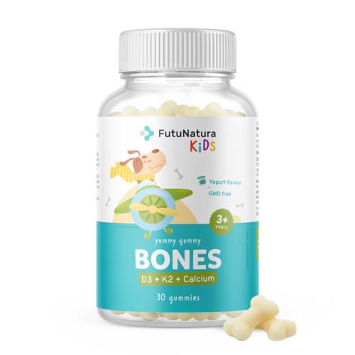BONES – Детски гумени бонбони за костите, 30 гумени бонбона