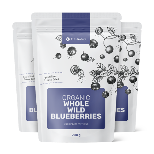 3x БИО Диви боровинки - цели, общо 600 г