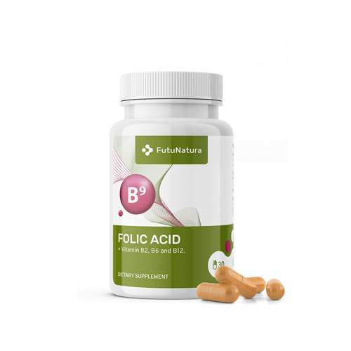 Фолиева киселина - фолат В9, 30 капсули