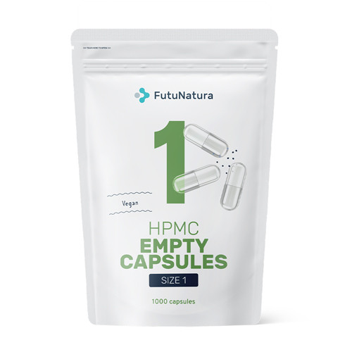 Празни капсули 1 – вегански, 1000 капсули