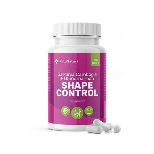 Shape Control Garcinia cambogia + Глюкоманан, 180 капсули