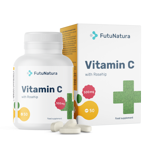 Витамин С с шипка, 50 таблетки