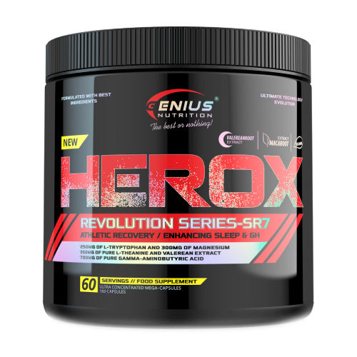 Herox – комплекс с GABA, L-теанин и L-триптофан, 180 капсули