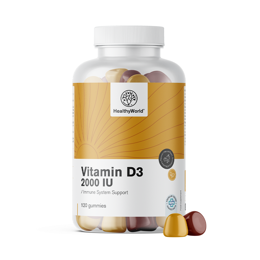 Витамин D3 2000 IU под формата на гумени бонбони 