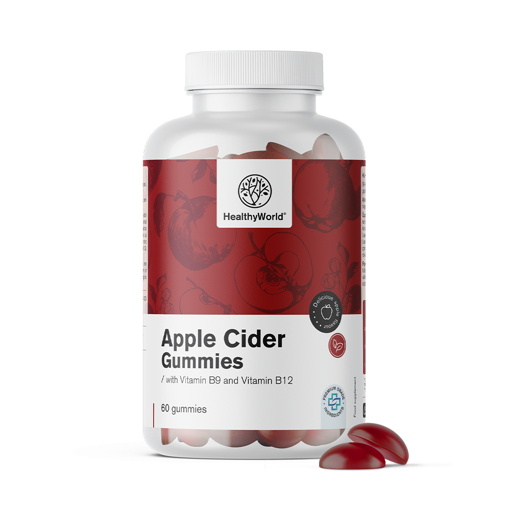 Ябълковият оцет в бонбони с желирана текстура.