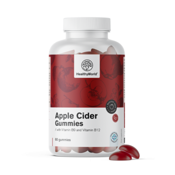 Ябълковият оцет в бонбони с желирана текстура.