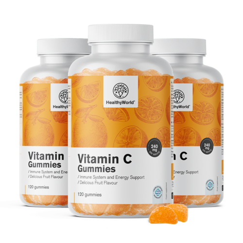 3x Витамин C 240 мг, общо 360 гумени бонбона
