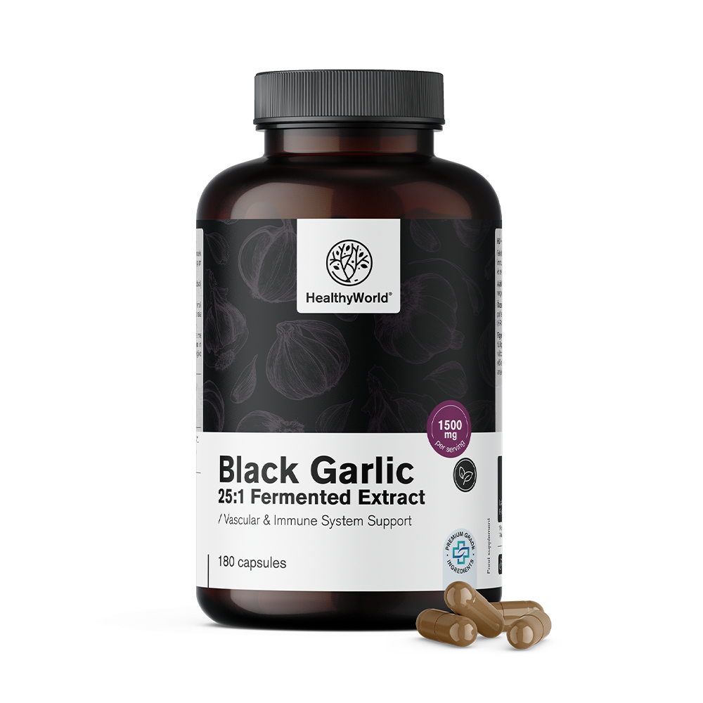 Черен чесън 1500 мг в капсули.