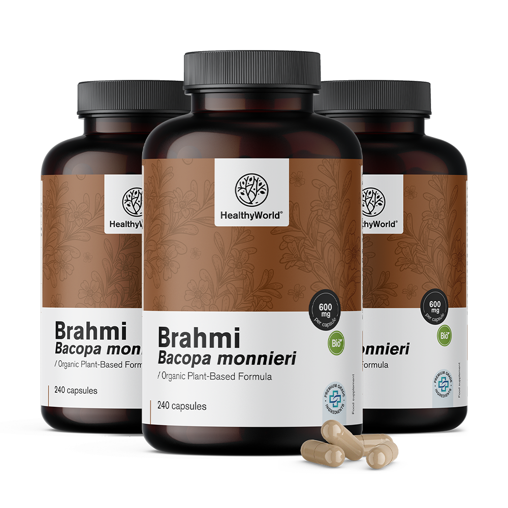 Brahmi 600 mg v kapsulah