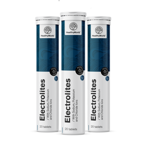 3x Електролити - ефервесцентни таблетки, общо 60 ефервесцентни таблетки