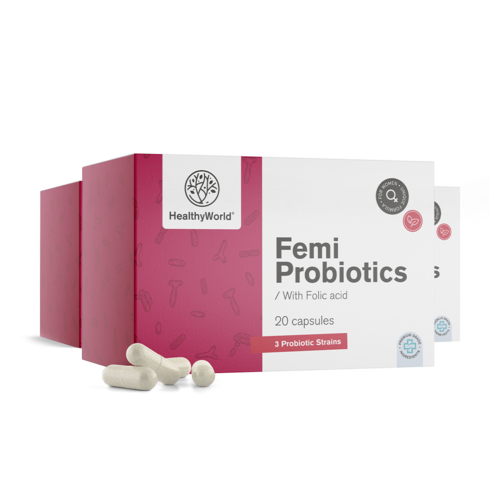 3x Femi Probiotics – за жени, общо 60 капсули