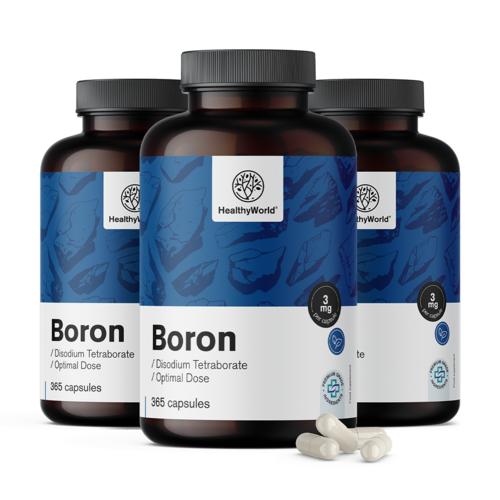 3x Бор 3 мг, общо 1095 капсули