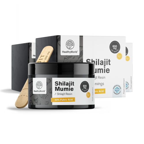 3x Шилажит Мумио 600 мг - смола, общо 90 г