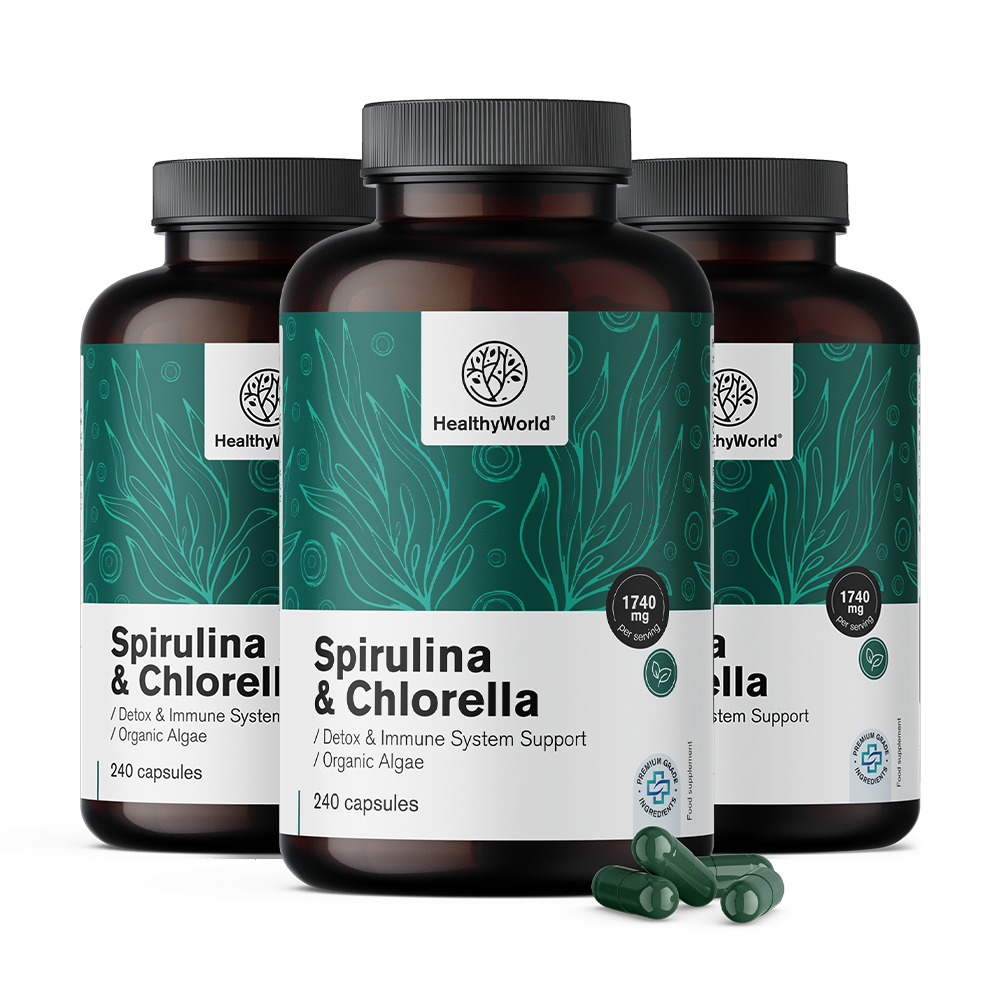 Spirulina in chlorella