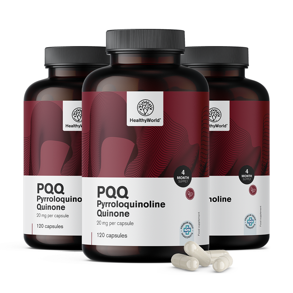 PQQ – pirolokinolin kinon 20 mg