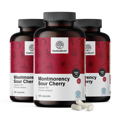 3x Вишна Montmorency 3000 мг, общо 540 капсули