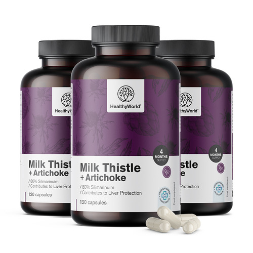 3x Бял трън + артишок, общо 360 капсули