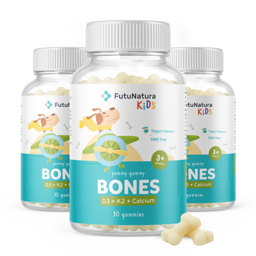 3 x BONES – Детски гумени бонбони за костите, общо 90 гумени бонбона
