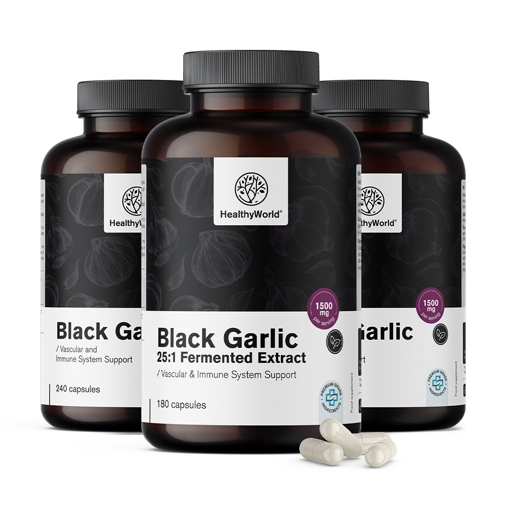 Črni česen 1500 mg v kapsulah