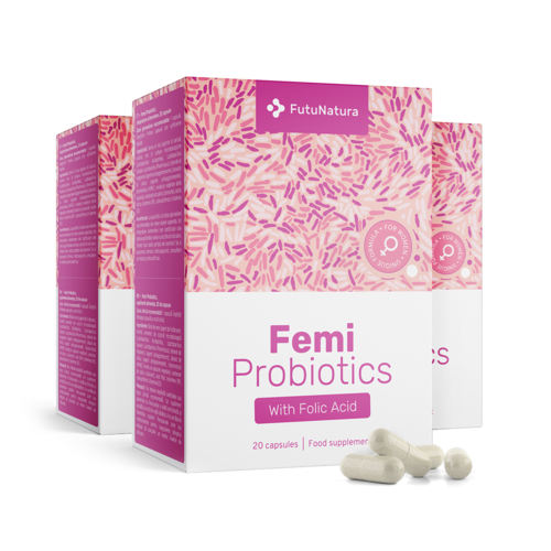 3 x Femi Probiotics – за жени, общо 60 капсули