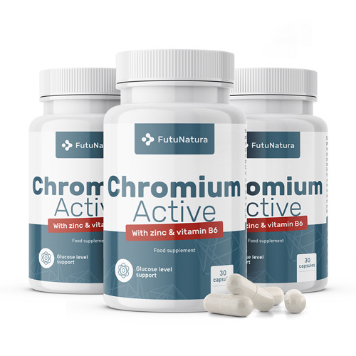 3x Хром Active, общо 90 капсули