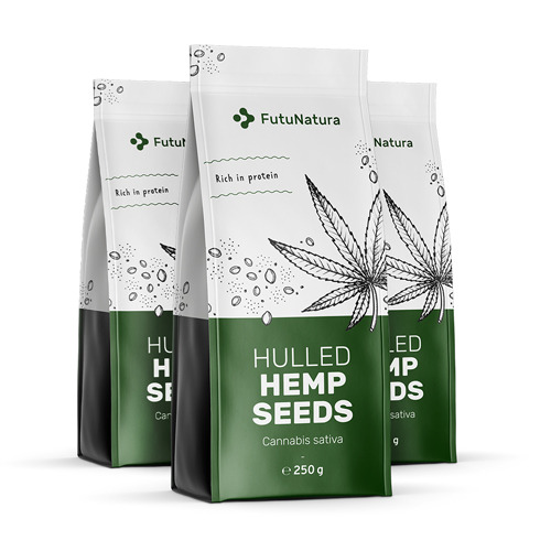 3x Конопени семена, общо 750 г