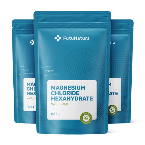 3x Магнезиев хлорид на прах, общо 3000 г