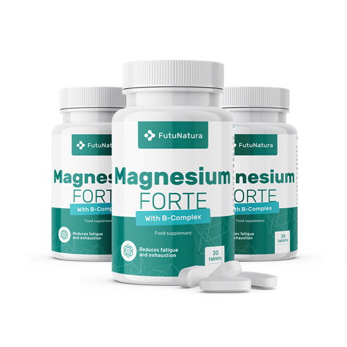 3 x Магнезий Forte + B комплекс, общо 90 таблетки