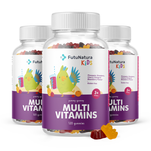3x MULTI VITAMINS – Гумени бонбони за деца с мултивитамини, общо 360 гумени бонбонa