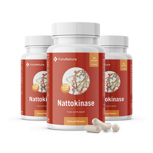 3x Nattokinase 2000 FU, общо 270 капсули