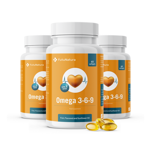 3x Омега  3-6-9, общо 180 меки капсули