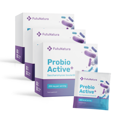 3x Probio Active PLUS – Saccharomyces boulardii 250 мг, общо 30 сашета