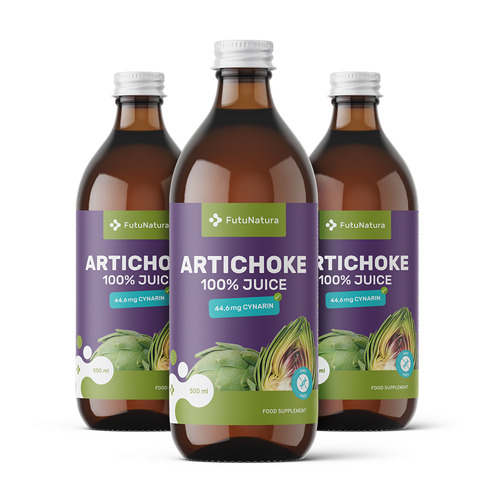 3x 100 % сок от артишок, общо 1500 мл
