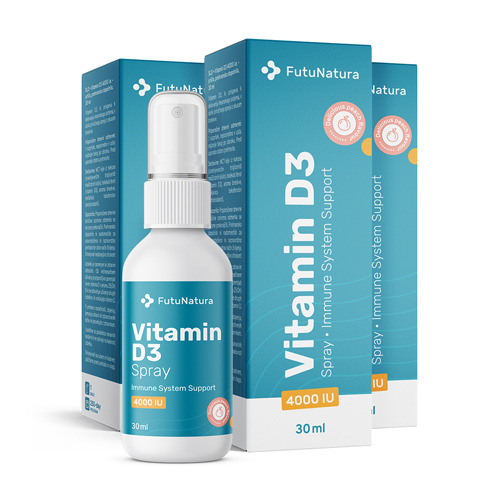 3x Витамин D3 4000 IU - спрей, общо 90 мл