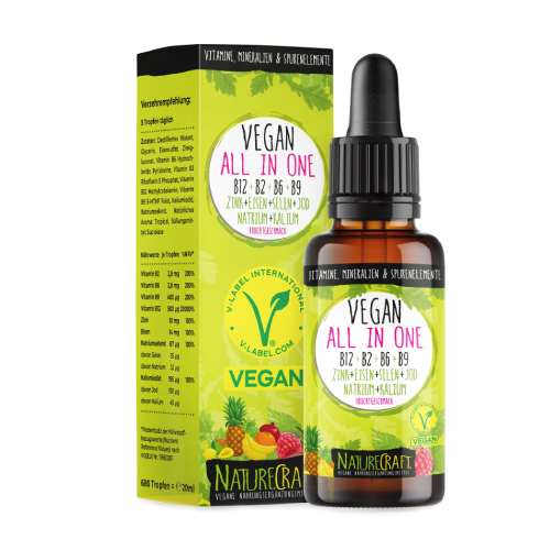 Вегански витамини и минерали на капки, 20 мл