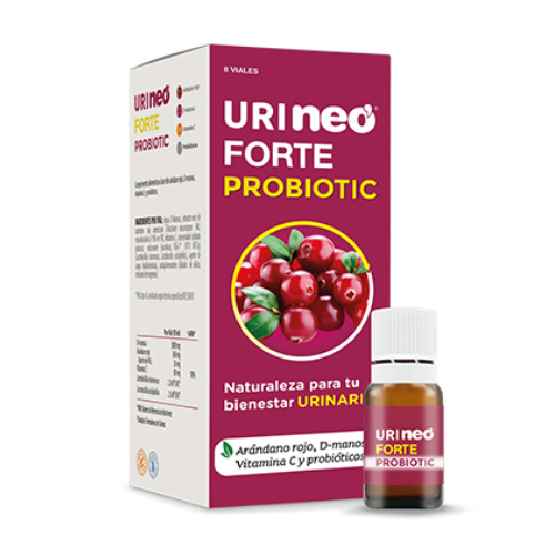 Urineo Forte – микробиологични култури с D-маноза, 8 шишенца