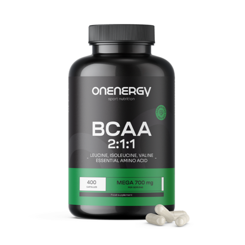 BCAA 2:1:1 Mega 700 мг, 400 капсули