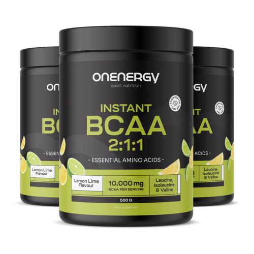 3x BCAA 2:1:1 – лимон и лайм, общо 1500 г