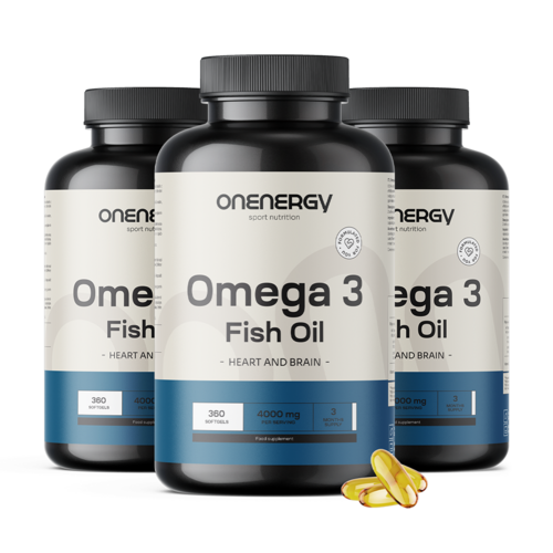 3x Омега-3 1000 мг - от рибено масло, общо 1080 меки капсули
