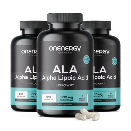 3x ALA - алфа липоева киселина 600 мг, общо 360 капсули