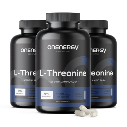 3x L-треонин 1500 мг, общо 360 капсули